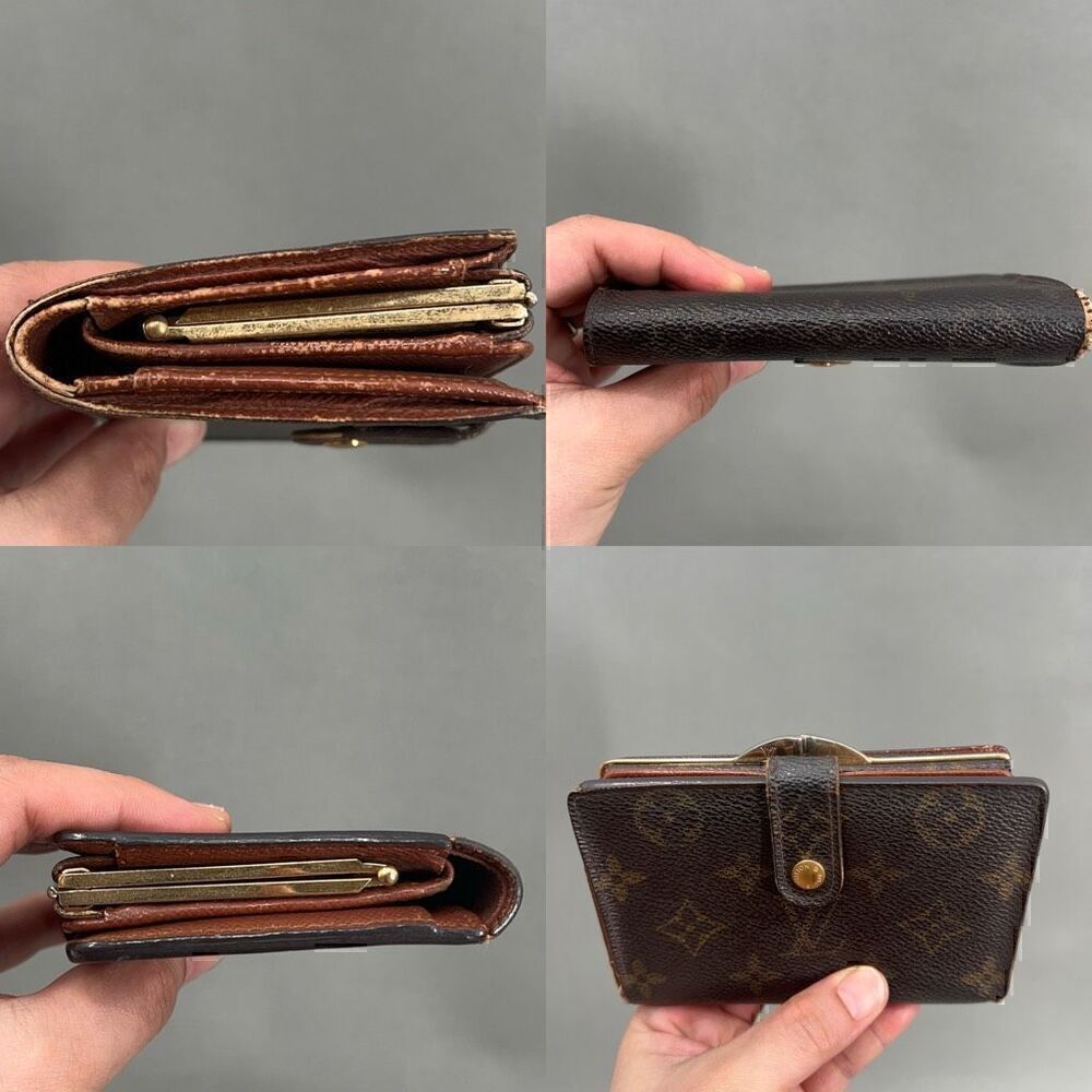 Louis Vuitton Vintage Monogram Bifold Wallet Kisslock Old Money Dark Academia - Picture 13 of 16